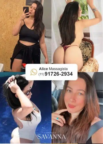 Alice Massagista, 29 anos e convida você para uma experiência única de relaxamento.